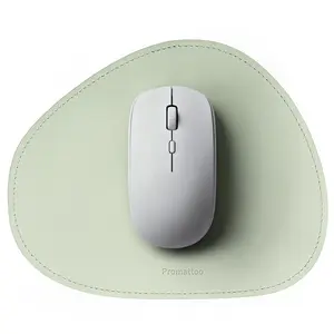 Small Mouse Pad for Laptop – 3 Shapes: Rectangle, Oval & Waterdrop | Vegan Leather Mini Travel Mouse Pad with Hand-Edge Finishing & Fine Stitching, Waterproof, Non-Slip