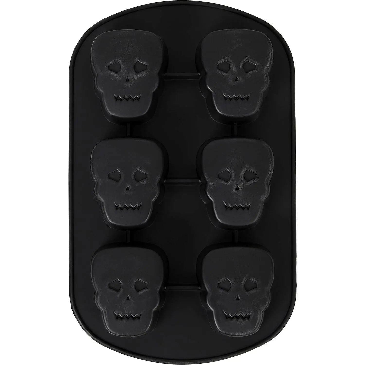 Halloween Skull Non-Stick  Mold, 6-Cavity