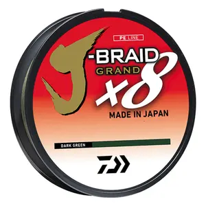 Daiwa J-BRAID Grand X8 300Y Dark Green Filler Spool