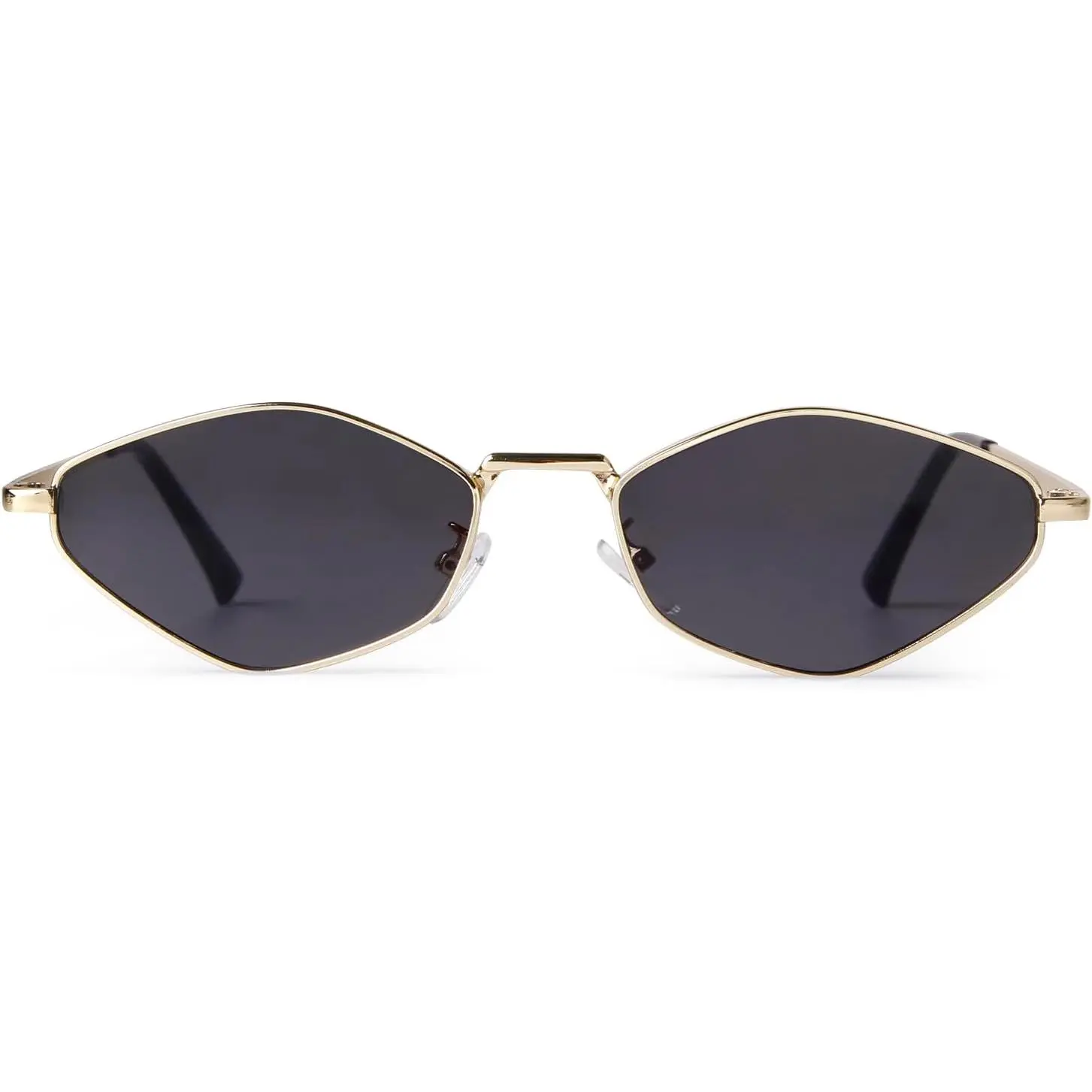 Hexagon Round Sunglasses Women Fashion UV400 Protection Large Fit Stylish Unlock Bold: Silver Black Hexa Shades with UV400 Lens main image 4