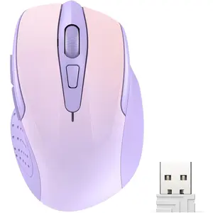 Z-CWA2  Wireless Mouse, 2.4G Ergonomic Optical Mouse, Computer Mouse for Laptop, PC, Computer, , Notebook, 6 Buttons, 24 Months Battery Life, 4000 DPI, 6 Adjustment Levels