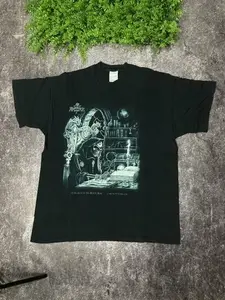 Alchemy Gothic Black Rose Tee  90s Style Graphic T-Shirt