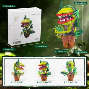 Mario Piranha Plant Domestic Educational Building Blocks Children's Toy Gift