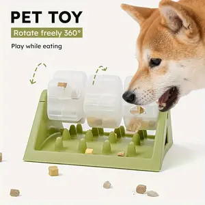 Petal-shaped Slow Feeding Toy - An Interactive Food Dispenser Designed for Cats and Small Dogs, A Pet Puzzle Toy and Interactive Cat Toy Slow Feeder for Intelligence Training, Mental Enrichment, and Anti-choking Design