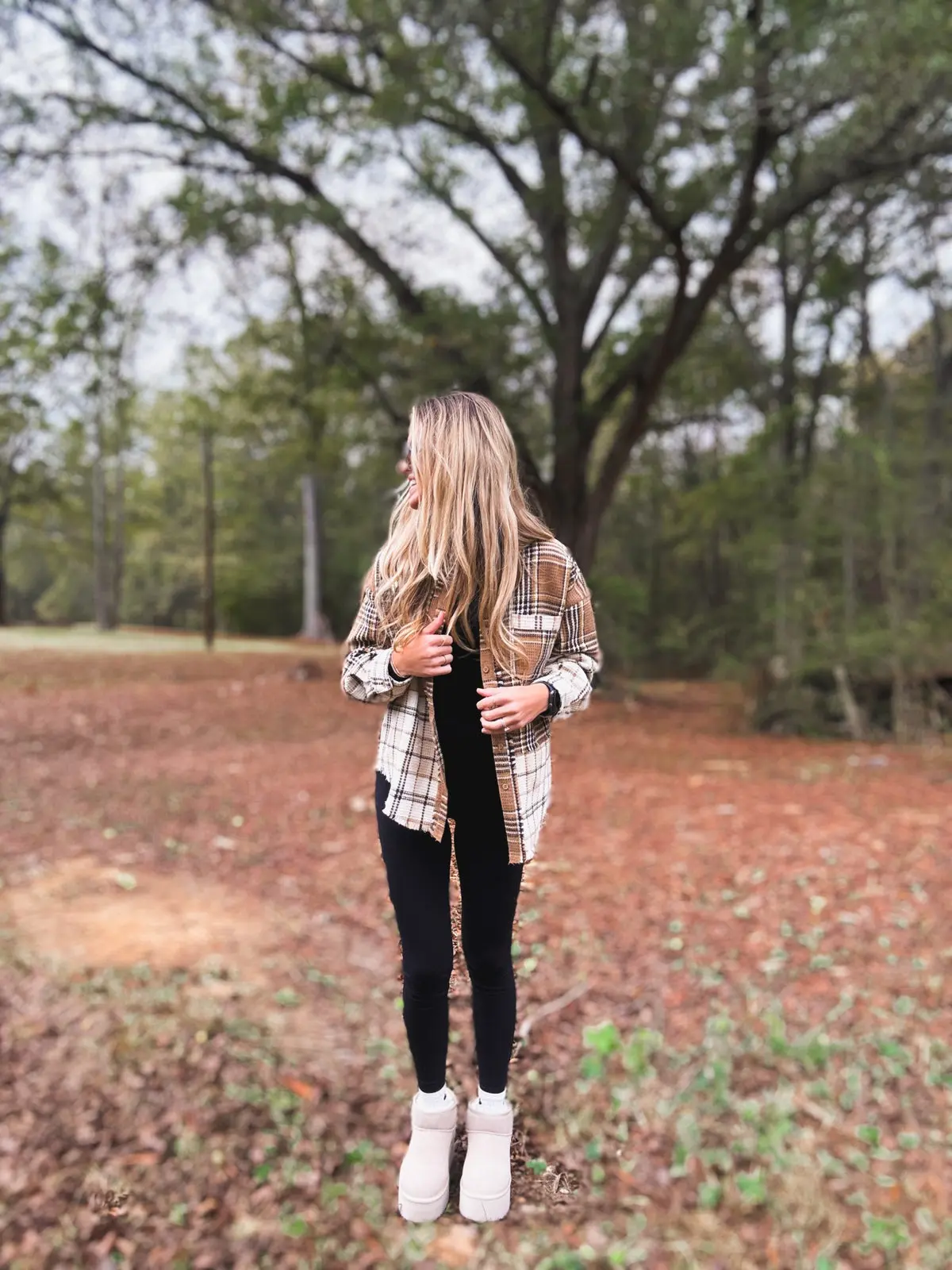 Mixed Plaid Oversized Shacket