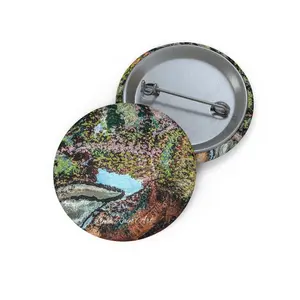 Luna Rain Art Secret Garden Custom Pin Buttons