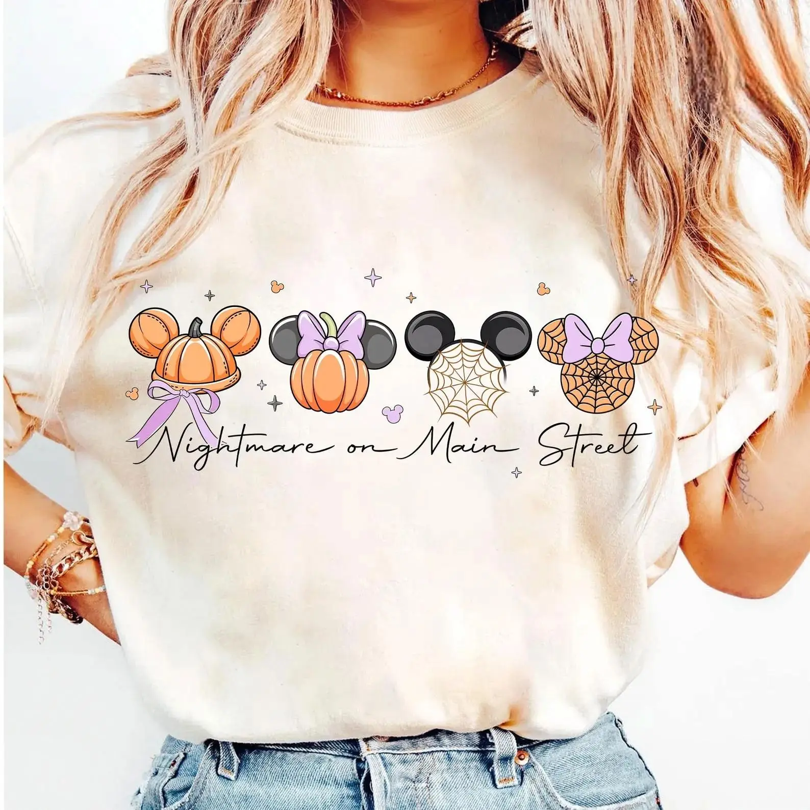 WDW Nightmare On Main Street Shirt, Magical Mouse Halloween Doodle, Magical Kingdom Tee, Halloween Shirt, Magical Cartoon Tee
