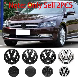 Volkswagen Passat 2011-2018 Front & Rear Emblems, High-Light Abs Material, Scratch Resistant Corrosion Proof, Precise Fit Car Decals