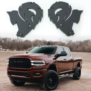 New Custom Emblem for Dodge Ram 1500 2500 3500 Fender badge Hellcat Style Head