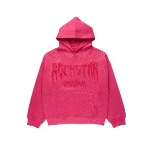 Andreas Pink Rhinestone Hoodie