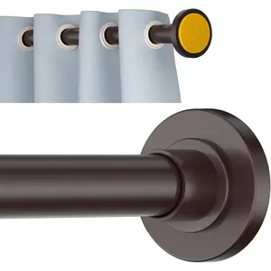 Adjustable Tension Shower Curtain Rod 30 to 80 Inch 1 Inch Diameter No Drilling No Rust Shower Rod for Bathroom