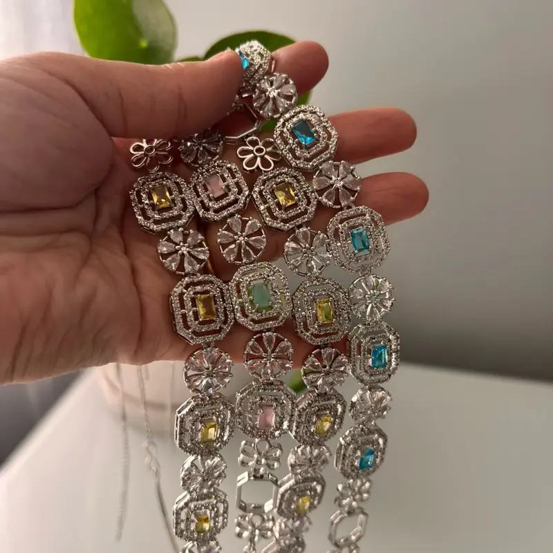Single Layer AD Necklace Sets