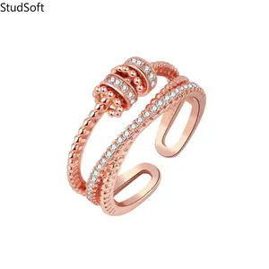 2026 New Arrival: Women's Fashionable & Unique Spinner Ring — Trendy "Ins-Style" Rotating Ring for the Index Finger (Perfect for Clubbing)