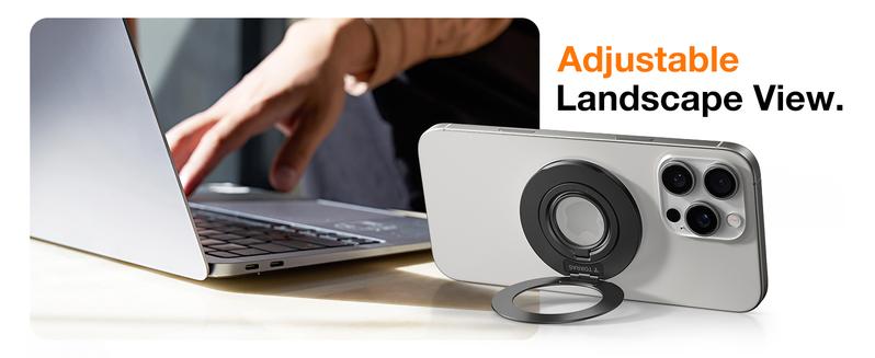 TORRAS Dual-Ring Grip Ring Holder Compatible with PopSockets MagSafe Kickstand Magnetic Easy Holding for iPhone 16/15/14/13/12/11 Pro Max, Samsung, Google