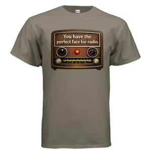 Radio Short Sleeve t-shirt shirt top  Casual Classic Cotton Menswear Soft Unisex graphic apparel t-shirt cotton men oversized tshirt unisex graphic graphic tee shirt oversized shirts unisex casual apparel y2k streetwear