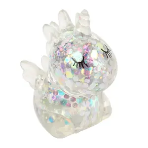 Single-pack glitter giant unicorn squeeze toy—a popular stress-relief plush toy that makes a great surprise sensory gift for children and adults.