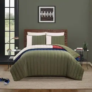 Teen Twin/Twin XL Block Comforter Set Blue and Yellow - Makers Collective