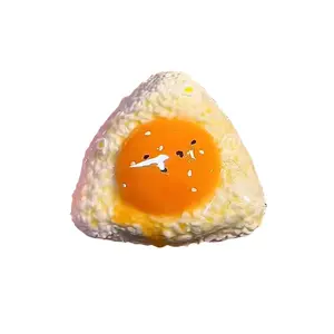 New Handmade Silicone Simulated Egg Rice Ball Mochi Taba Squishy deck Toy Relief Squeeze Creative Rebound Fidget Toys Cute Squishy