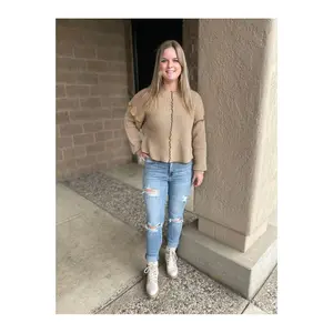 Olivia Judy Blue High Rise Cuffed Long Inseam Jean Size 1-24W