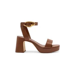 Dolly Verona Low Sandal In Caramel Leather