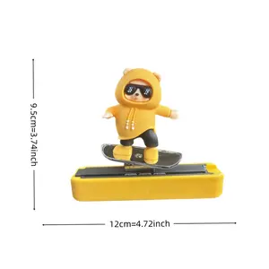 Cute Cartoon Bear Figurine for Car Dashboard Decoration, a Playful Little Bear Accessory