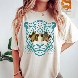 Jacksonville Football T-Shirt Retro Vintage Crewneck Tee Cozy Unisex Sportswear Classic Team Spirit Fan Gift Gildan5000 100% Cotton Tailgate Outfit