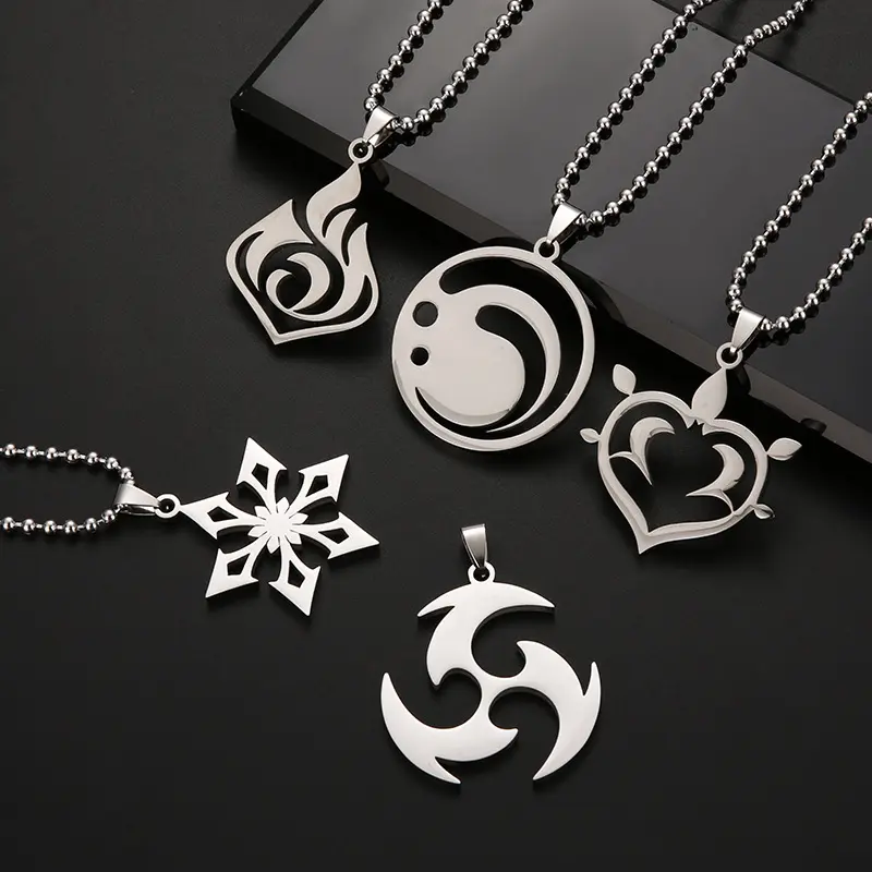 Genshin Impact Necklace Pyro Hydro Cryo Anemo Dendro Geo Electro