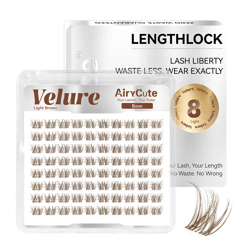 Dark Brown Velure One-Length-8mm