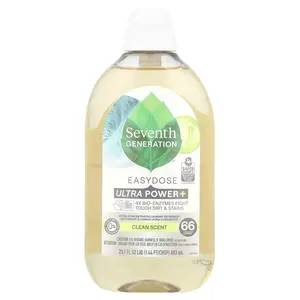 Seventh Generation Easydose Ultra Power+ Laundry Detergent, Clean, 23.1 fl oz (683 ml)