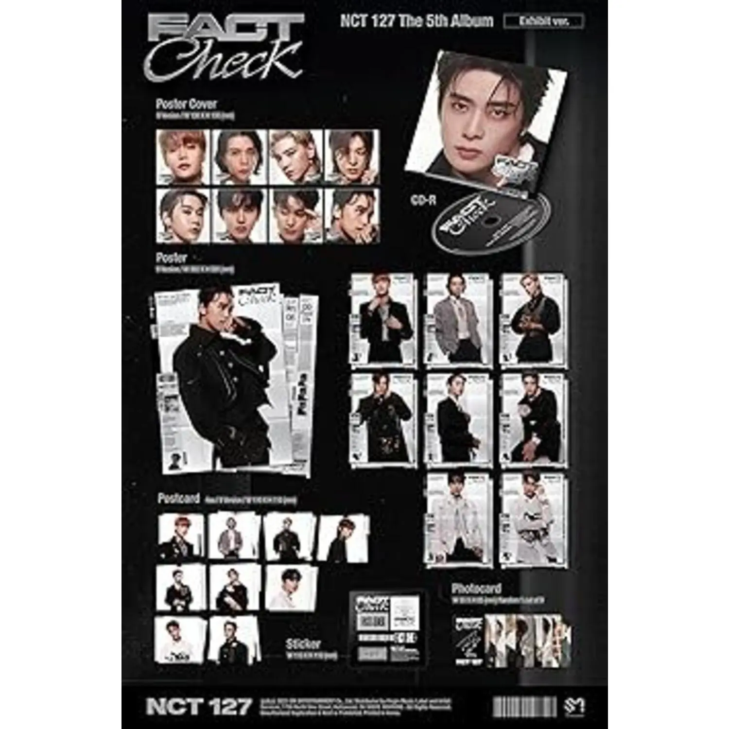 NCT 127 - The 5th Album 'Fact Check' [Chandelier Ver.]  [COMPACT DISC - CD] Photo Book