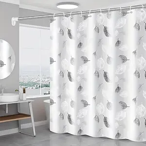 High-quality shower curtain for the bathroom, designed with a thickened texture, can be used as a partition curtain, featuring geometric prints