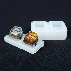 High Flexibility Keycap Silicone Mould, Easy Demolding, Handmade DIY Resin Keycap Mold, Resin Drop Glue Casting Mold