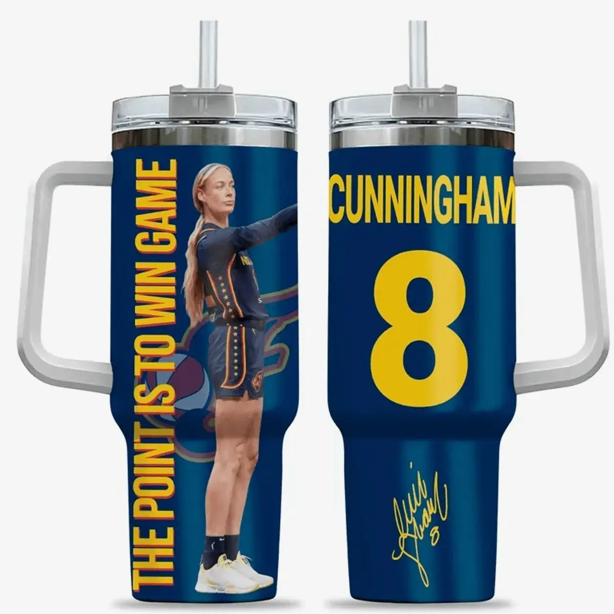 Sophie Cunningham Point God 40oz Tumbler With Handle, MK 20oz Tumbler, Women Basketball #329