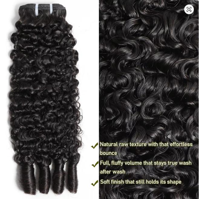 Burmese Curly Human Hair Bundles 100% Human Hair Quality Deep Wave Raw Hair Weave Bundles Double Drawn Vietnamese Hair Extension