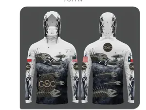 GSC Performance Hooded Fishing Shirt w/ Built-In Face Mask (UPF 50)