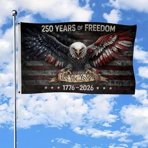 250 Anniversary Usa Flag 3x5 Ft, Printed On Both Sides, 250 Years Of Freedom Flags, American 250th Anniversary Banner, American Flag With Eagle 2