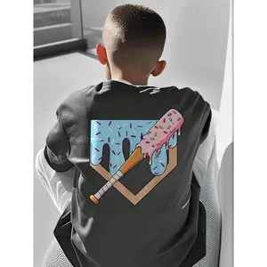 Tween Boys Summer Printed Tee  | Casual Crew Neck Short Sleeve T-Shirt | Trendy Graphic Top for Big Kids | Soft & Breathable