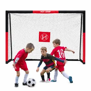 Soccer Goal for Backyard,6x4/8x5/10x6.5/12x6.5ft Metal Soccer, Soccer Goal for Kids 8-12, Soccer net with Zipper Design, Easy Assemble, Weatherproof Foam Padded Goal Post, Adults