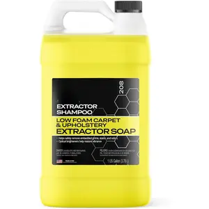 Extractor Carpet Cleaner Shampoo for Machine Use - Upholstery Cleaner, Stain Remover & Odor Eliminator - Low , No  Formula 1 Gallon