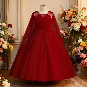 691 Girls' long dresses children's emcees piano performances dance parties tutu dresses girls' banquet evening gowns