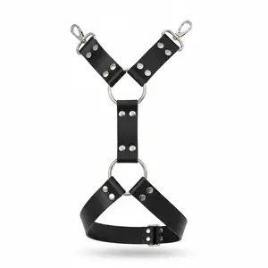 Adjustable PU Leather Leg Harness Strap Suspenders Accessory