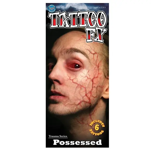 Possessed Veins Temporary Tattoo