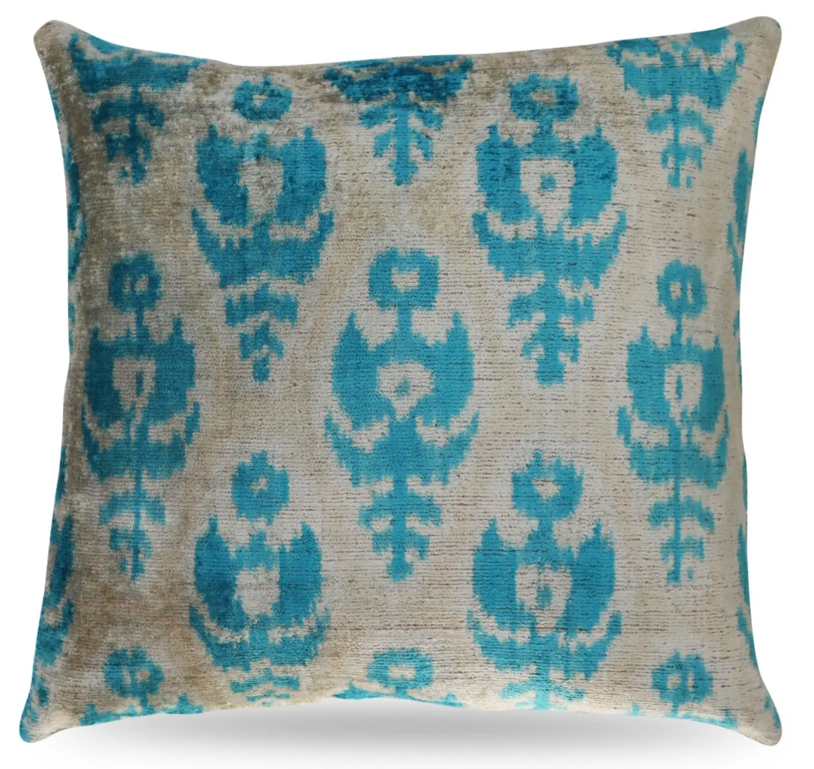 Canvello Geometric Blue Pillows With Luxury Decorative Cover - 16x16 in