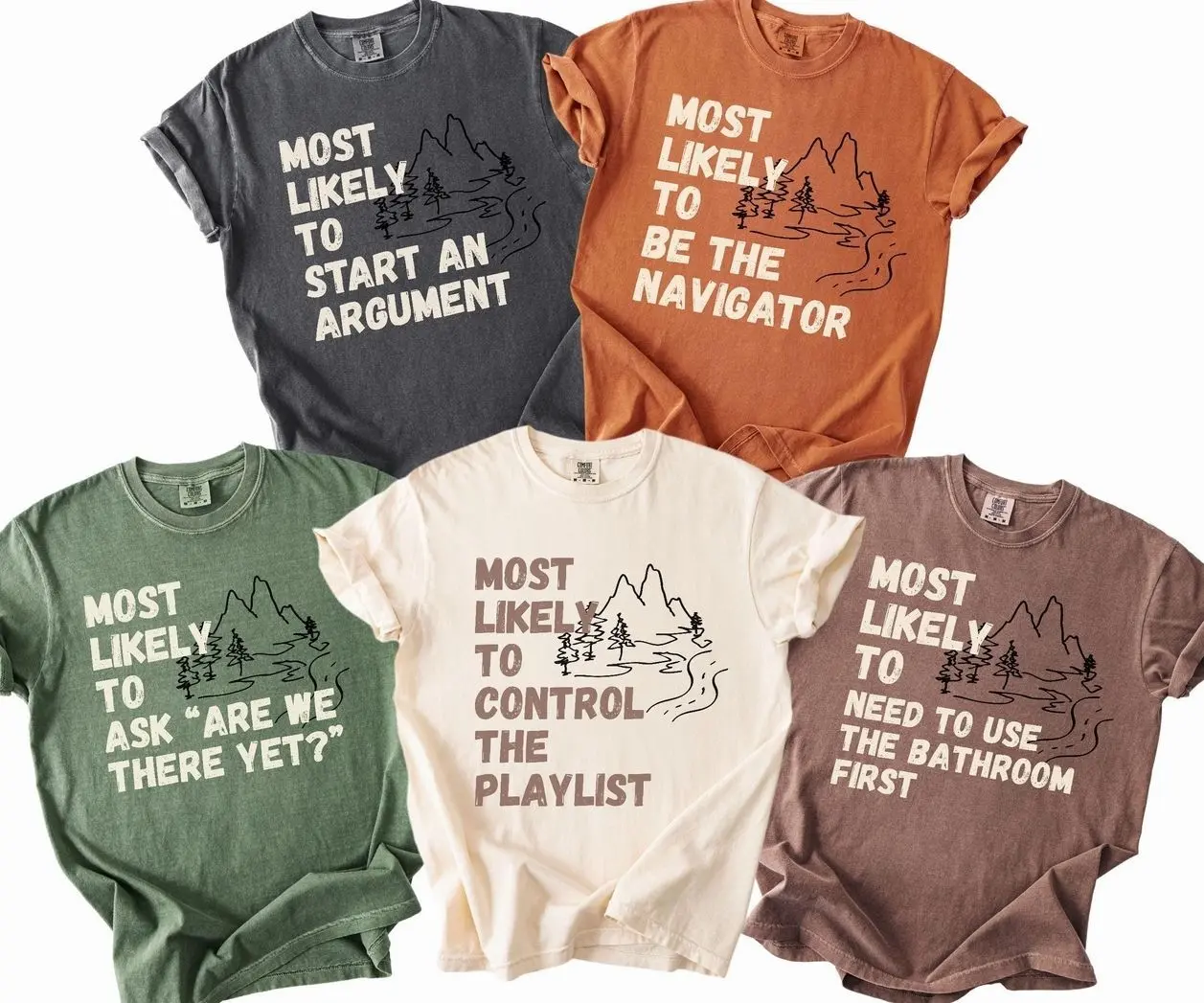 Comfort Colors Most Likely To Family Road Trip T-Shirt, Custom Family Vacation Graphic Tee, Group Matching Trip Shirts, Funny Family Travel Apparel, Summer Vacation Gift for Women & Men