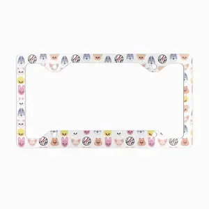 ver 2 SKZ License Plate Frame Set for Car Truck Decor Made in USA Easy Install USA Car Accessories