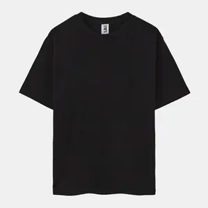 ECOTONE BLANKS 6.5 oz Black Crew Neck T-shirt - Medium Fit Short Sleeve Top for Everyday Wear Simple Design Comfortable Fit Eco-Friendly Sustainable Clothing Basic Casual