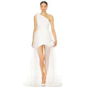 SAU LEE Sidney Dress in White