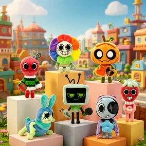 Dandy's World Plush Set - 7PCS Complete Roblox Game Character Plushies, cute girly gifts，stuffed animals