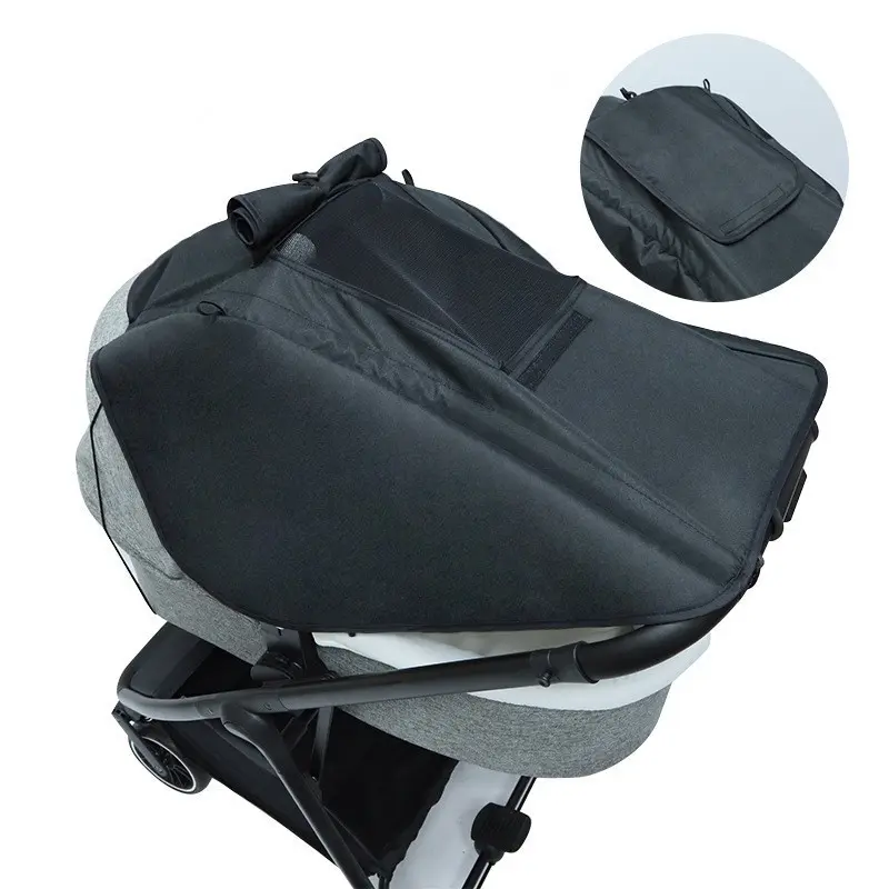 High Landscape Car Sun Canopy, Universal Stroller Accessory, UV Protection, Heat Insulation, Waterproof Fabric, Dust Cover, Stroller Sun Shade