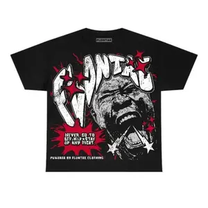 Y2K unisex graphic T-shirt — black and pink text star design, 100% cotton loose fit streetwear; good graphic tee for menswear, a favorite shirt for grandmas, and ideal for boyfriends.